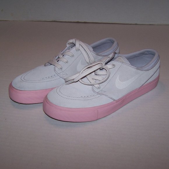 NIKE SB ZOOM STEFAN JANOSKI SUEDE BUBBLE GUM PINK SNEAKERS SHOES - Picture 4 of 10